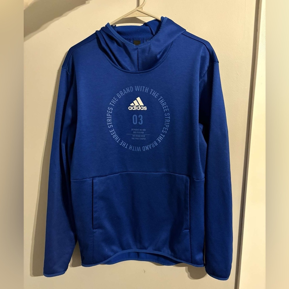 Men’s Blue Adidas’s sweatshirt, size Large